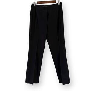 Lafayette 148 Women’s Black Straight Leg Pants Wool Blend Career Slacks Size 6